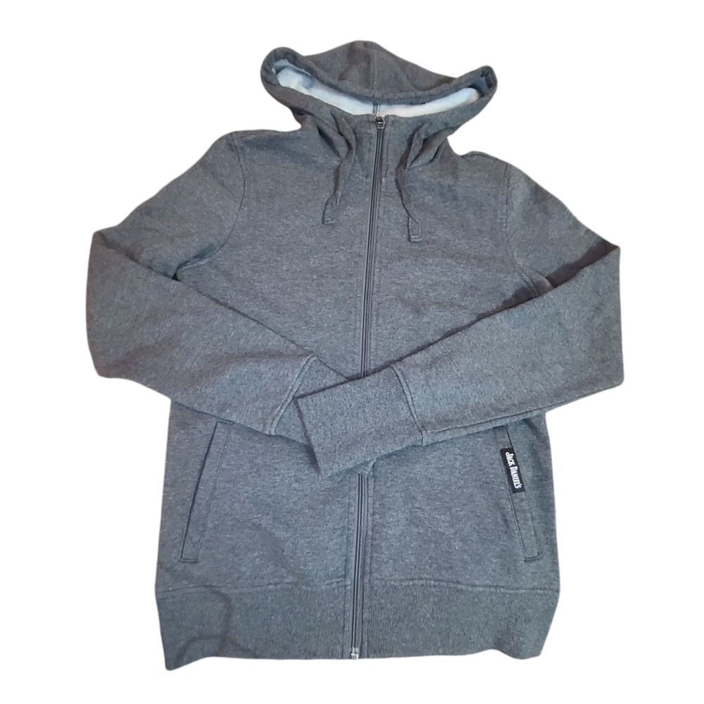 Women’s Zip Jacket Jack Daniels Thumb Hole Hooded Small